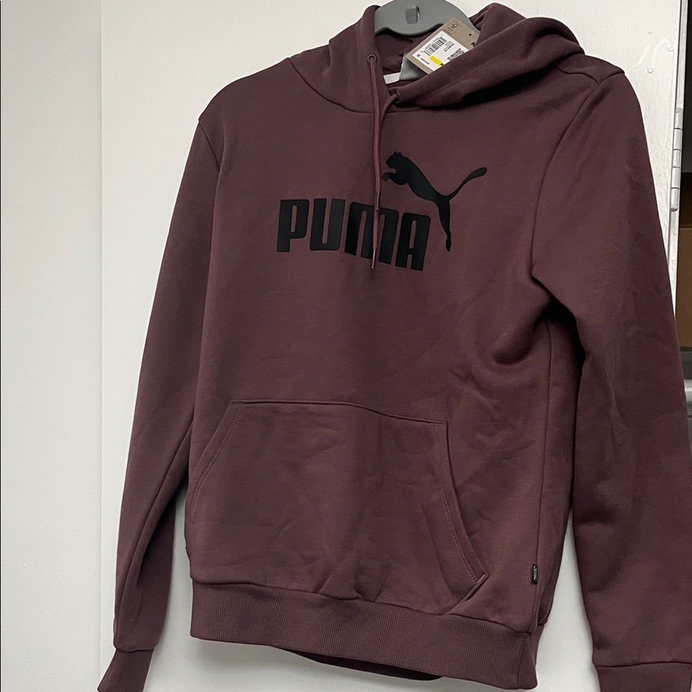 PUMA Men's Burgundy Hoodie Sweater